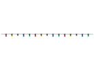 LED Party-Deco Illuminationskette, 15m - IP44, Multicolor, 15 Led's, 1500cm