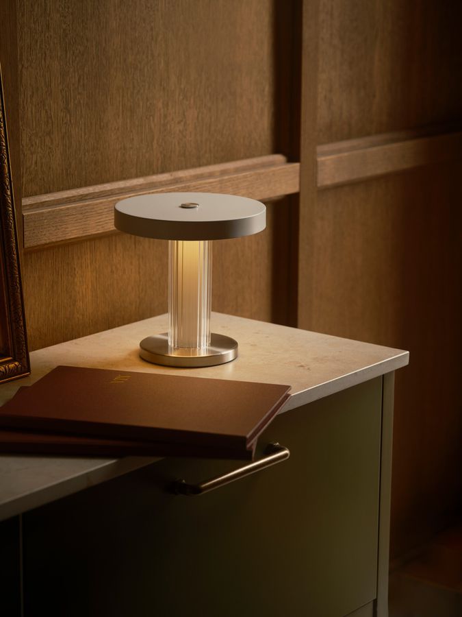 Akku Tischleuchte Trezzi Weiss - LED-Modul, 4W, 3000K, 225Lm, IP20