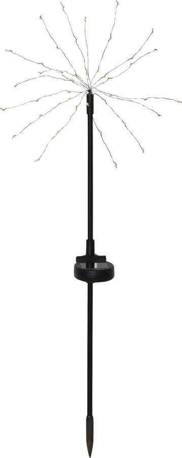 Solar Dekoration Firework - Schwarz, Lichtfarbe Warmweiss