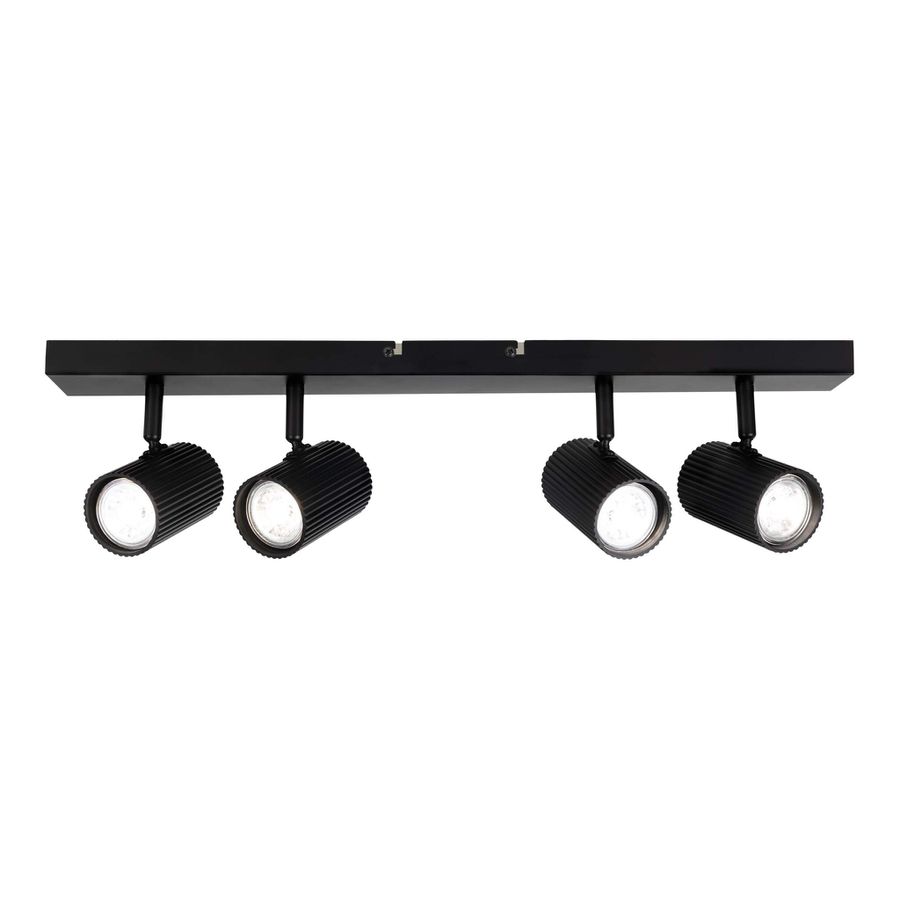 4er Spot-/Deckenleuchte  TINNIS  L: 56cm schwarz - IP20, GU10, Schwarz