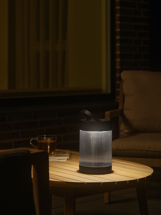 Coupar, Solar-Tischleuchte, Schwarz - LED-Modul 3.2W, IP44, schwarz