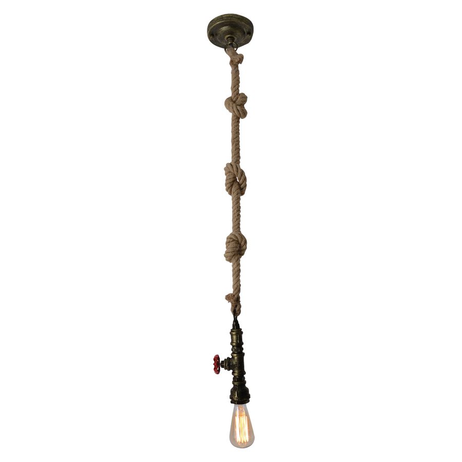 Metallbaldachin und Hanfseil Regia - E27, 40W, IP20