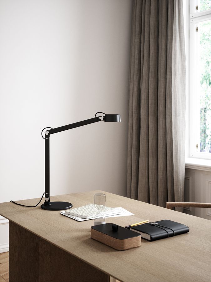 Nobu, Tischleuchte, Schwarz - LED-Modul 9W, 600lm, IP20
