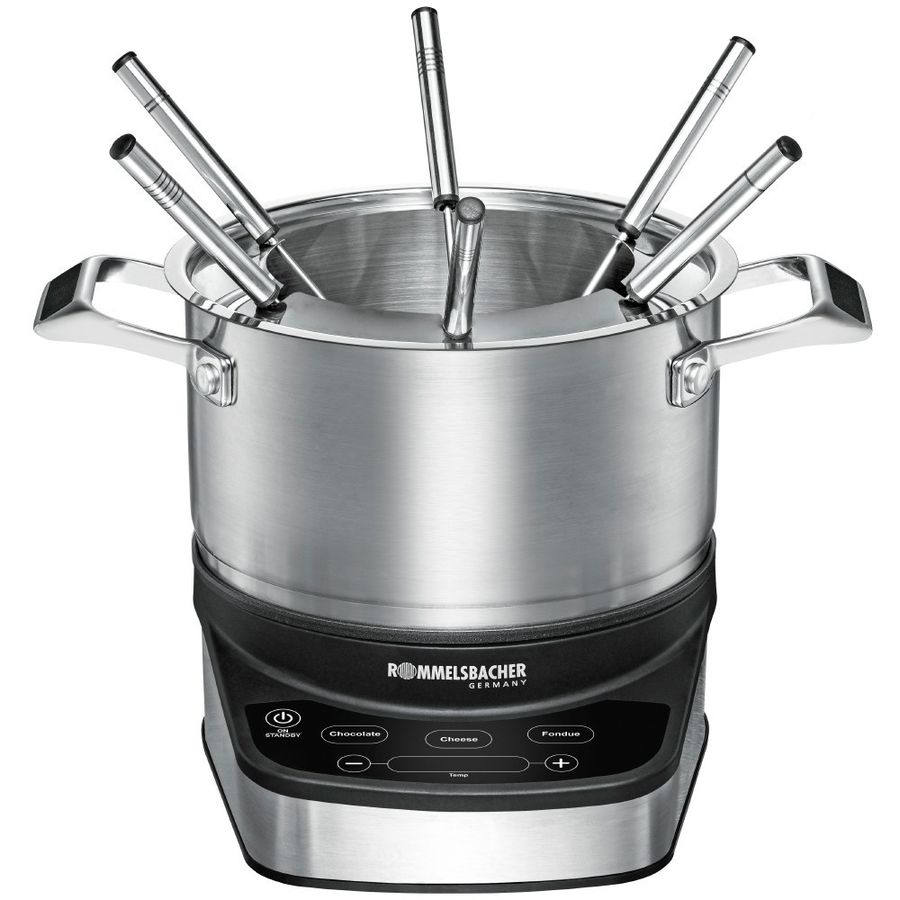 Fondue Set - Fondue Set, 230V, 1200W, Edelstahl/schwarz