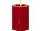 LED Pillar Kerze Flamme Flow - Indoor, Rot, 12.5 cm höhe, Timerfunktion