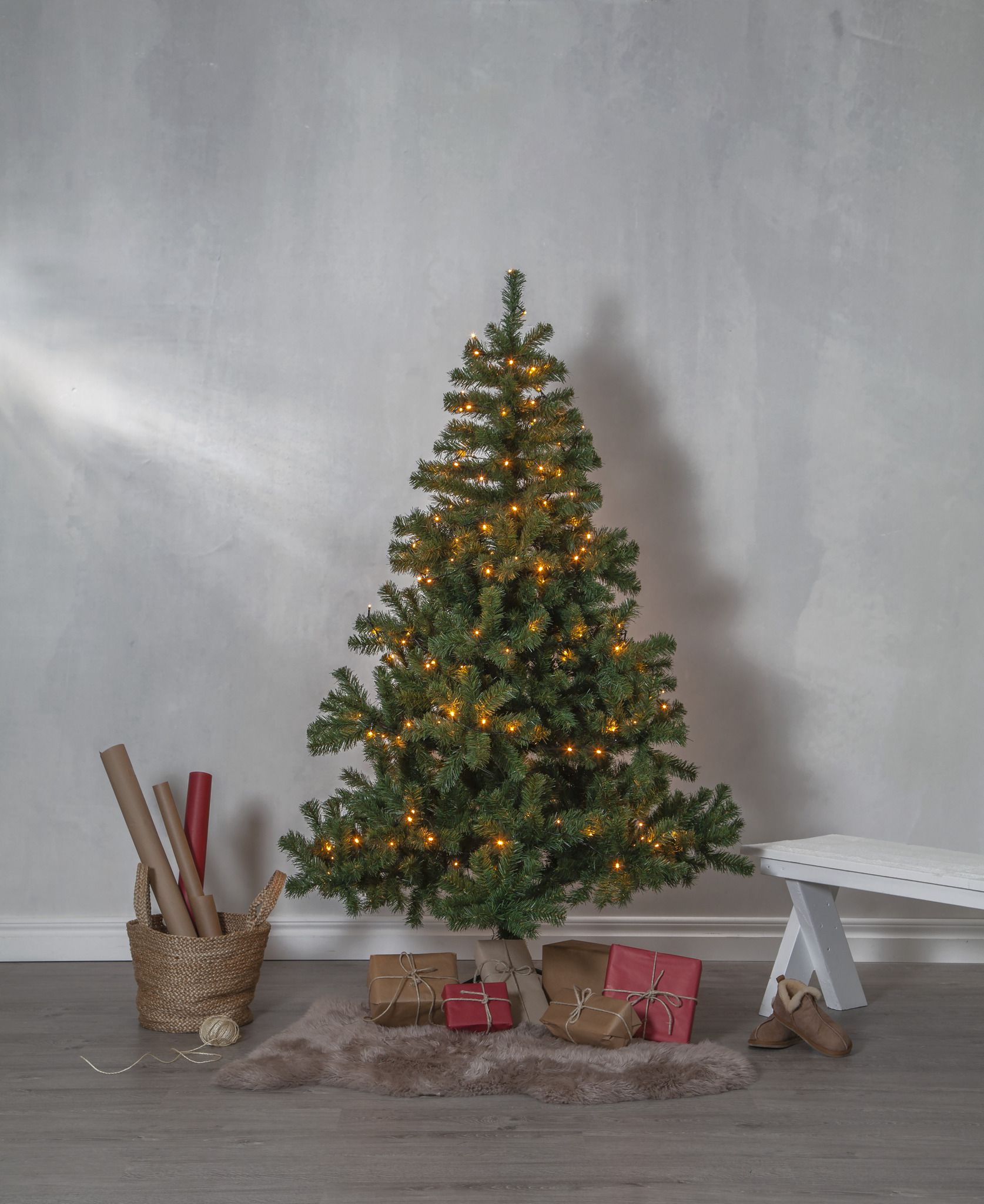 Künstlicher Weihnachtsbaum New Quebec - grün, keine Lämpchen, 180cm Höhe