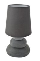 Keramik Tischleuchte Stoney h:31cm - E14, 40W, IP20
