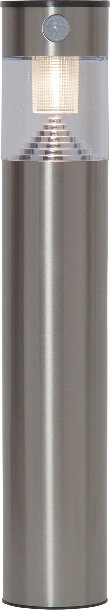 Solar Pollerleucht Marbella - Stainless Steel, Lichtfarbe Warmweiss