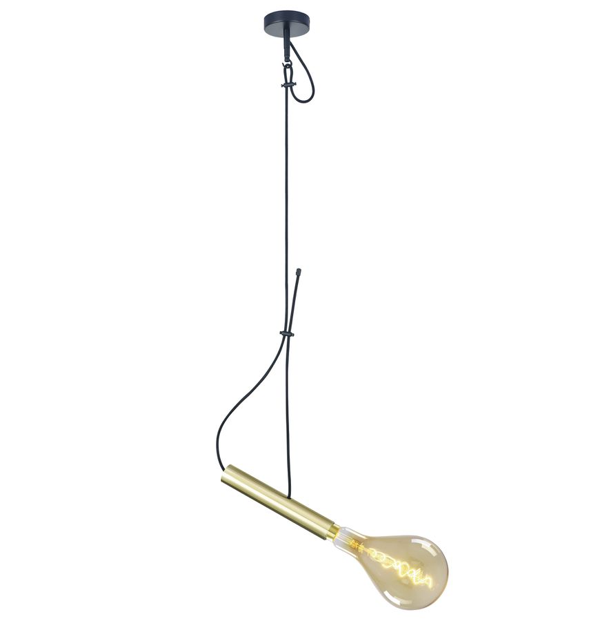 Metallbaldachin mit Textilkabel Corbatin - E27, 40W, IP20