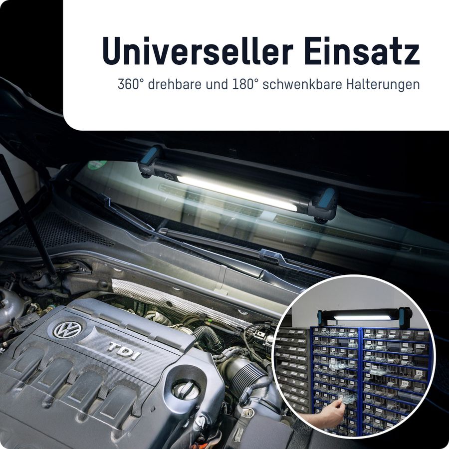 Arbeitsleuchte ML3000RD - 3000lm, IP44, Schwarzblau