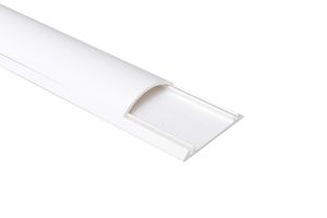 Kabelkanal 50x13mm - 1 Stück à 1m, 50x13mm, selbstklebend, weiss, streichbar