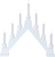 Kerzenleuchter Emma - IP20, Weiss, Warmweiss