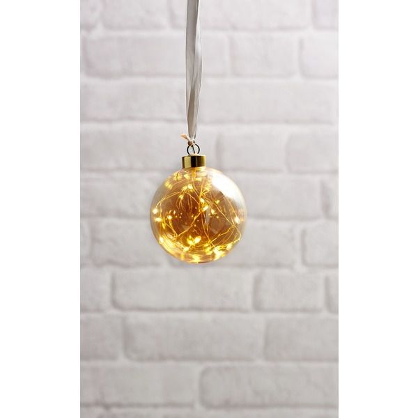 Boule de verre Glow - IP20, Amber, 15 LED