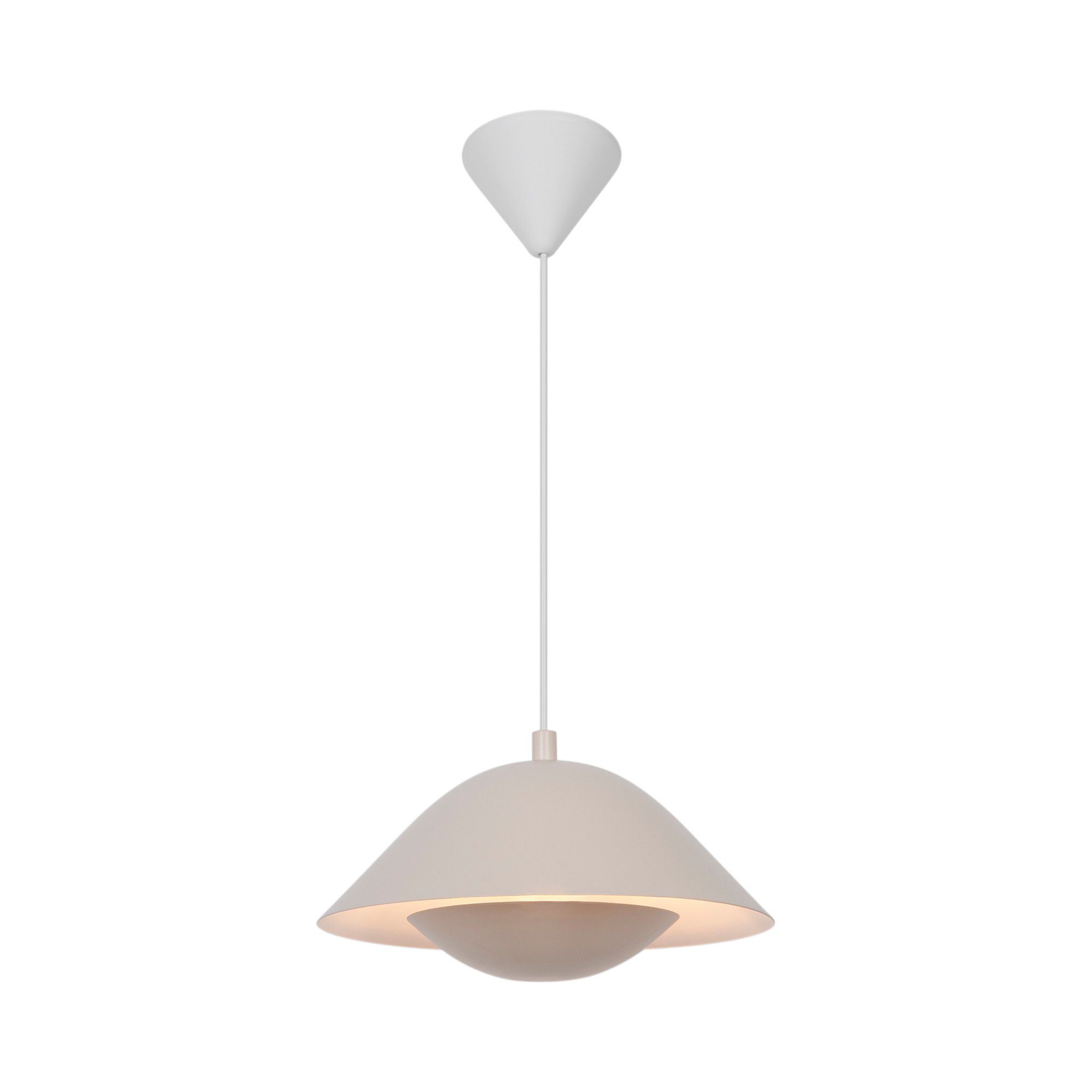 Pendelleuchte FREYA 35 - E27, max.40W, IP20, beige, dim. optional, exkl. Leuchtmittel, L=350mm, B=350mm, H=170mm, PL=2000mm