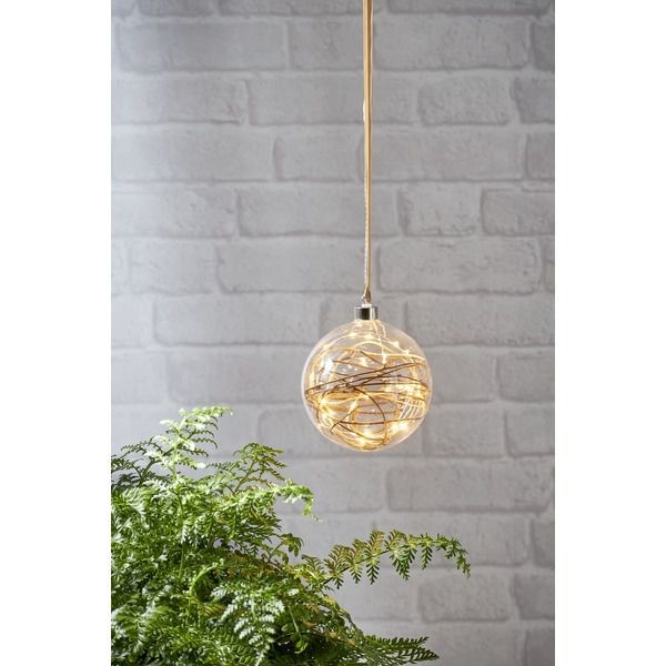 Glas Dekoration Glow - IP20, Warmweiss, 30 LED's