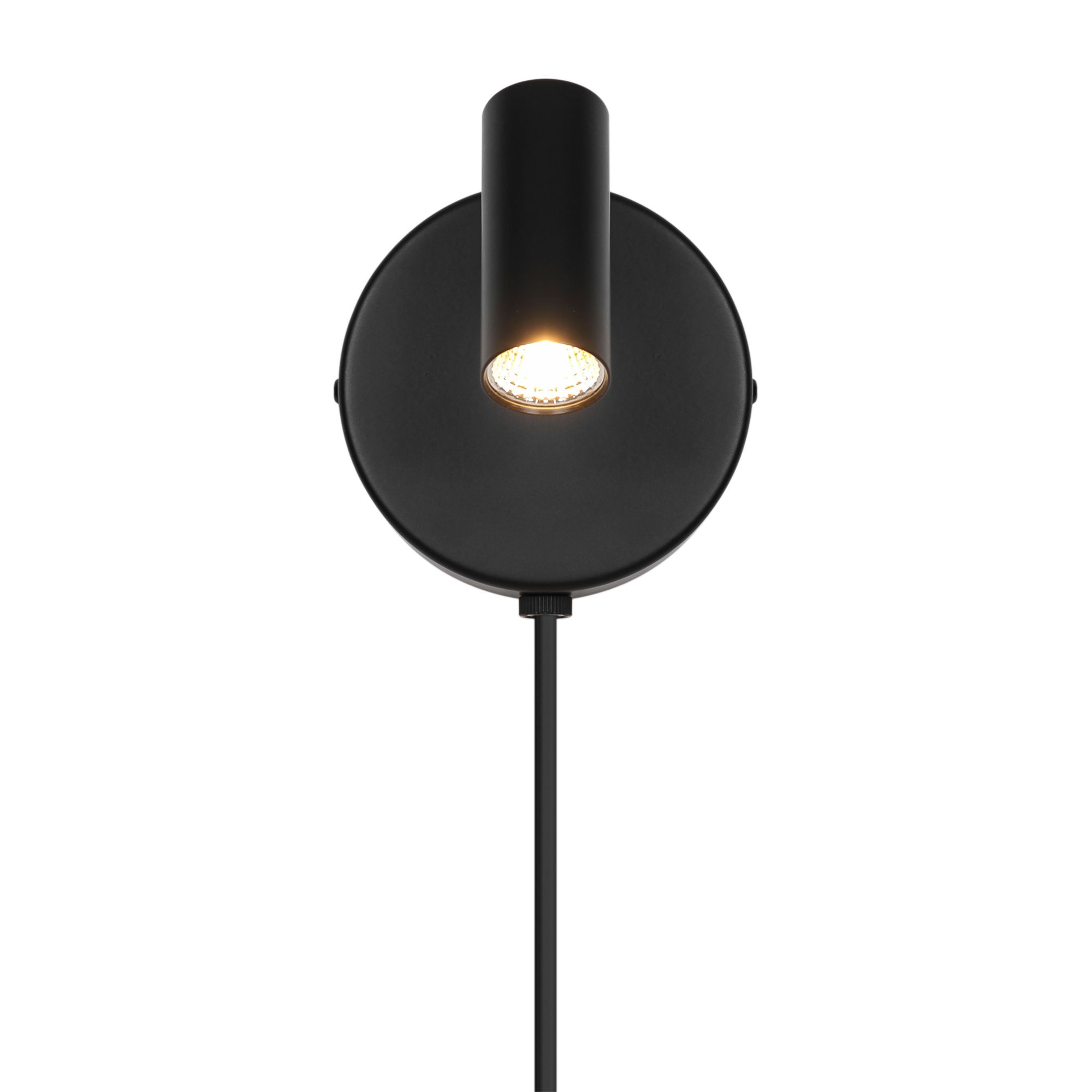 Wandleuchte Omari Round Schwarz - LED, IP20, 230V