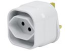 Reiseadapter CH-UK - Eingang: CH T13 / Ausgang: UK, weiss