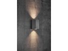 Canto maxi kubi 2, Wandleuchte, Grau - GU10, max. 2x28W, IP44