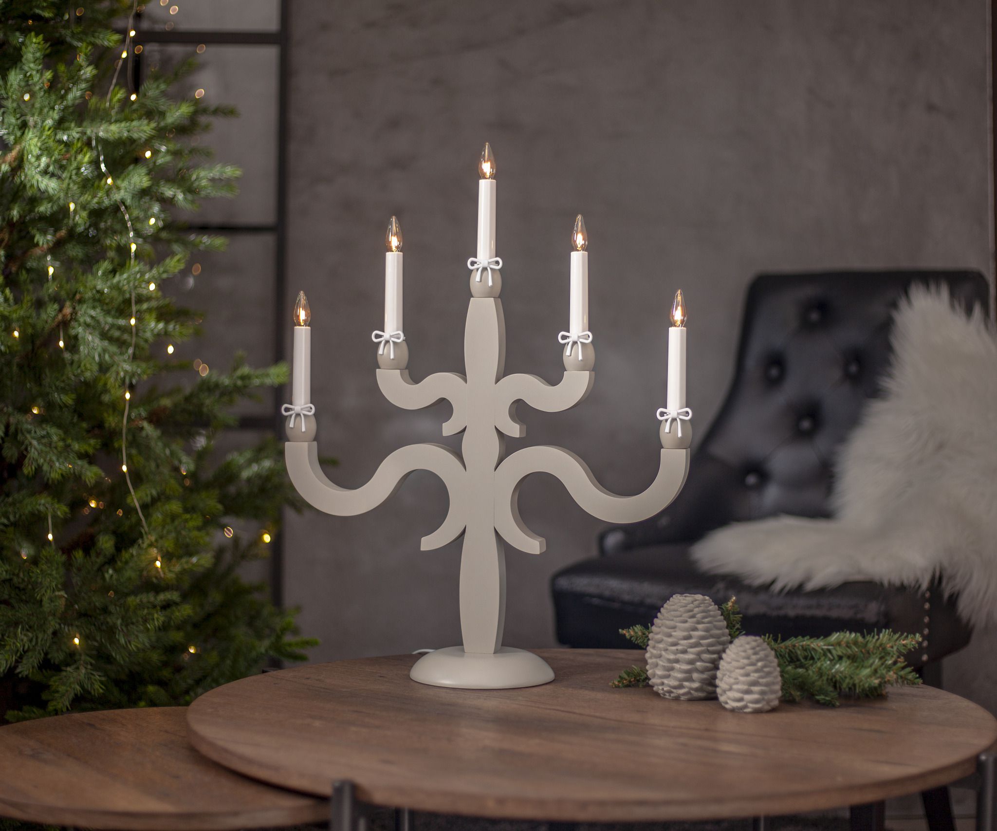 Kerzen Ring 7 Pack Zubehör - Indoor, Weiss, 3.00cm Höhe