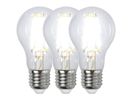 Trio-Pack S-Light LED Filament E27 Leuchtmittel (4000K) - E27, 7W, 806lm, 4000K, nicht dimmbar, D=60mm, H=105mm