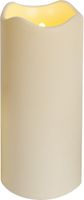 LED Pillar Kerze Paul - Outdoor, Beige, 23cm Höhe, Timerfunktion