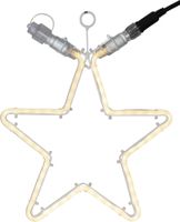 System 24 Extra, Lichtschlauch Stern NEON, 28x32cm - Transparent, Warmweiss