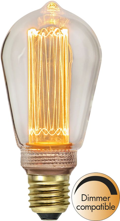 Lampada a led E27 ST64 New Generation Classic - E27, 90Lm, 1800K, 2.5W, 230V