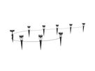 24V RGB Smart Mini Gartenspot 9x - 24V DC, 5W, IP65, 36°, anthrazit, inkl. Spike