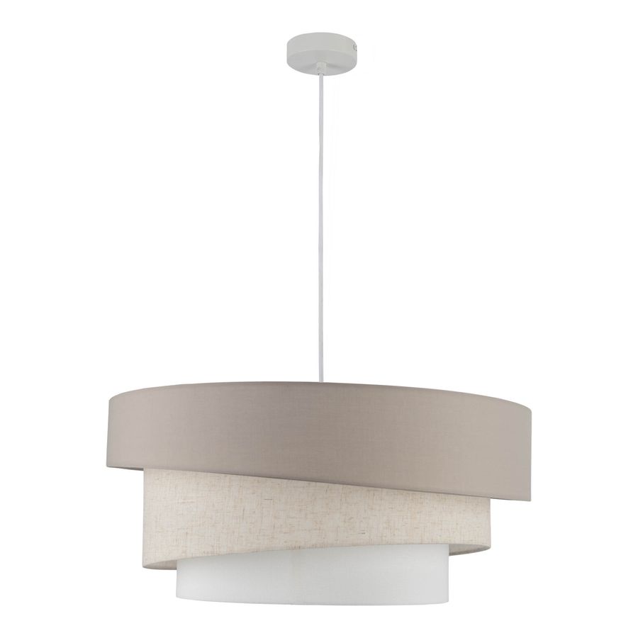 Pendelleuchte  FABRION  : 56cm beige - IP20, E27, Beige