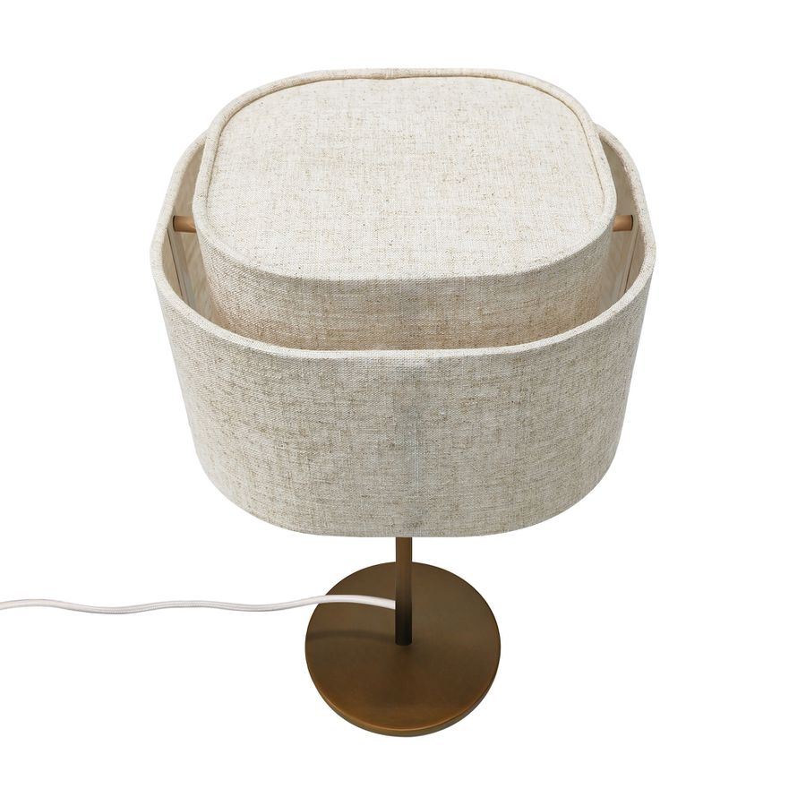 Tischlampe Takai Beige - E27, IP20, 230V