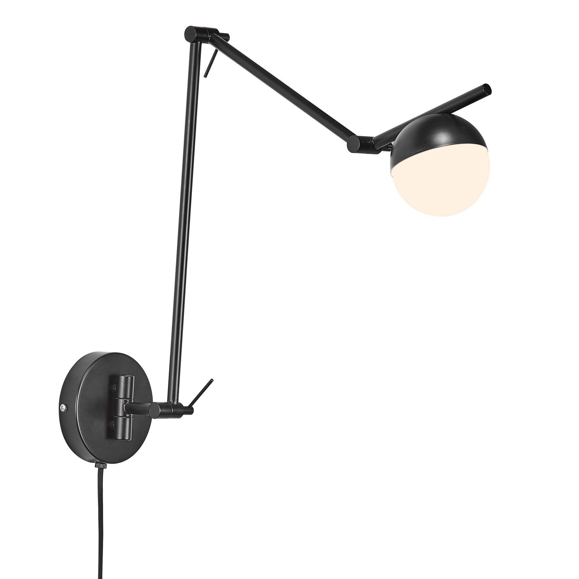 Contina, Wandleuchte/Deckenleuchte, Schwarz - G9, max. 5W, IP20