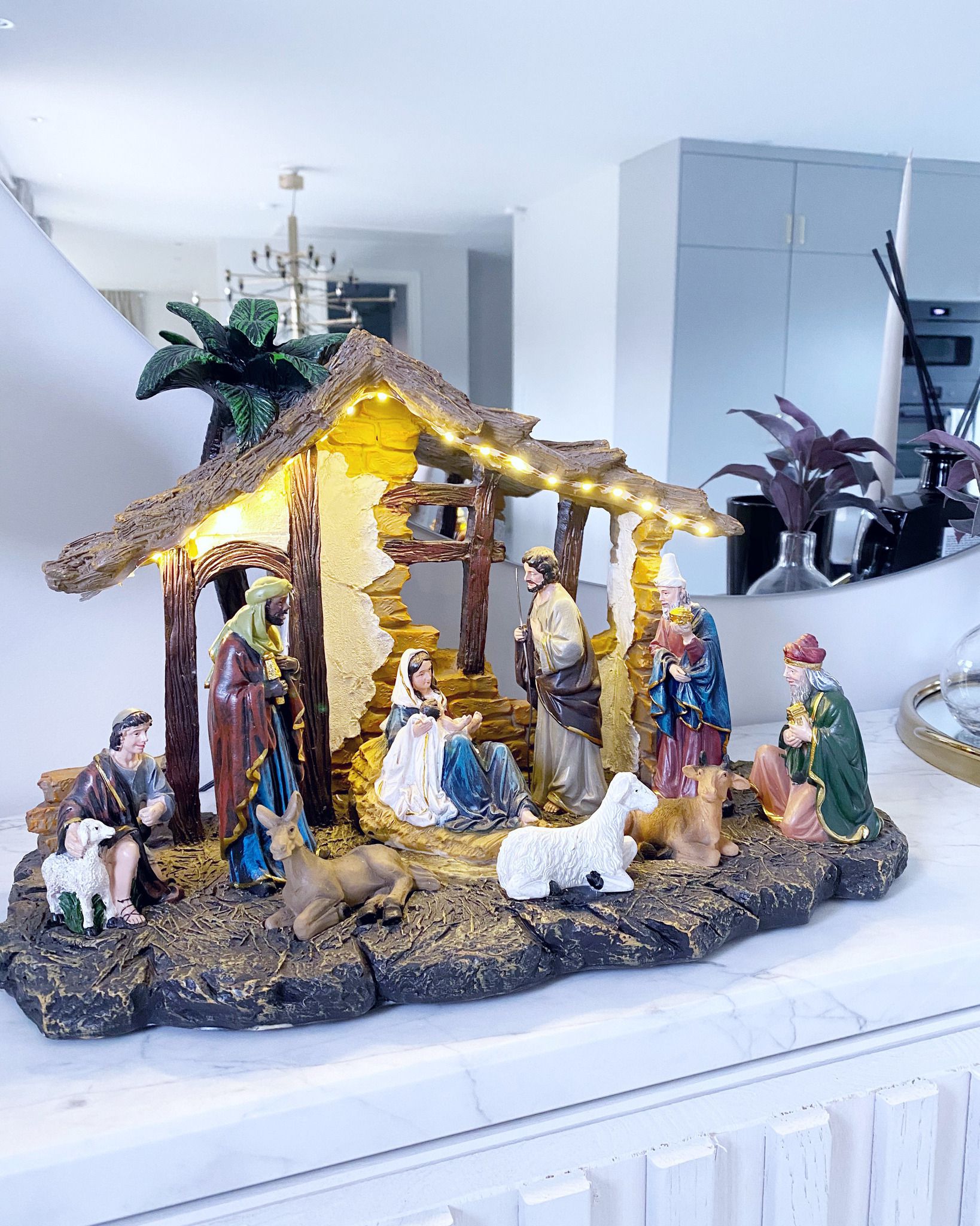 Decorative Scenery Nativity - IP40, Warmweiss, 19 LED's