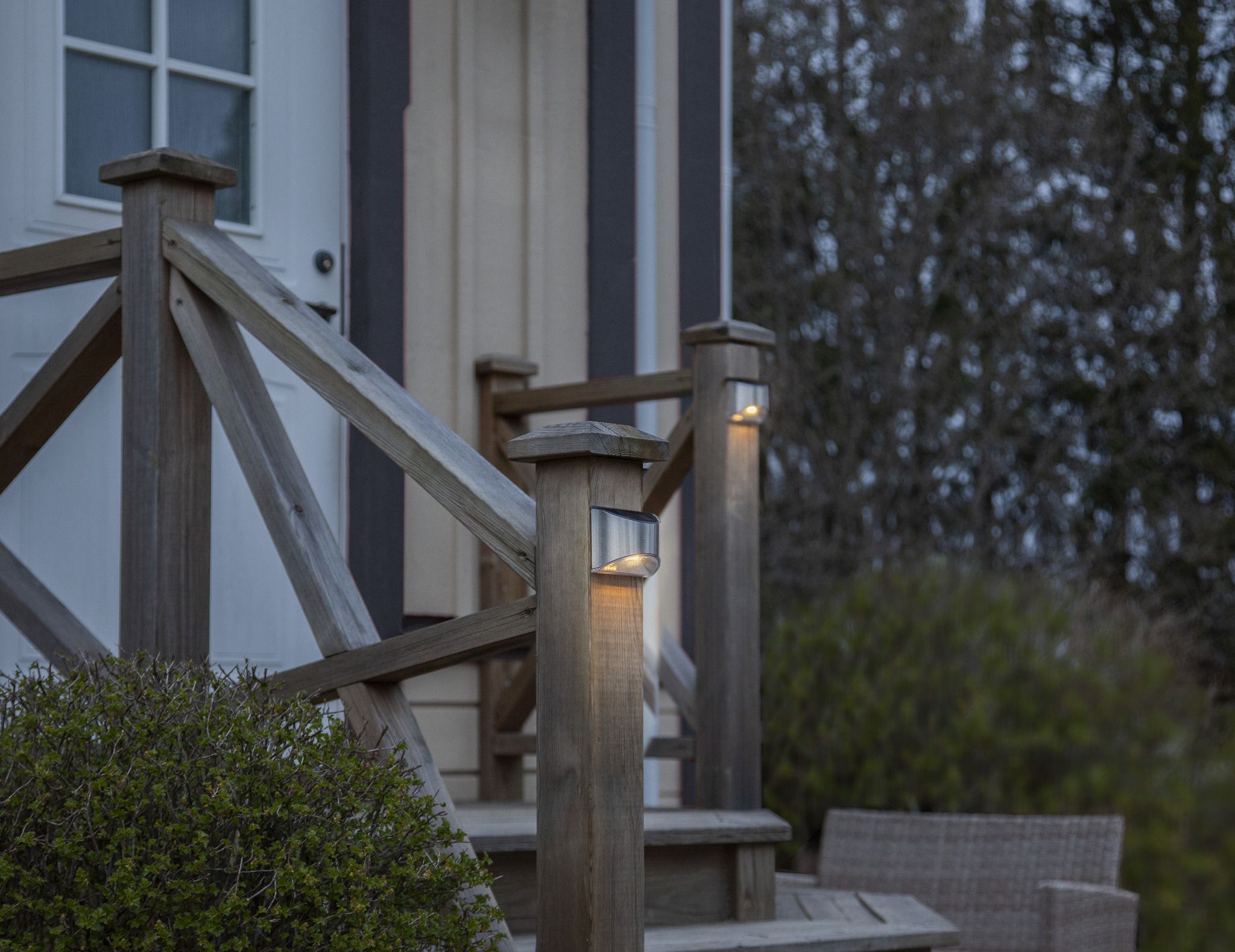 Solar Wand Laterne 2-p Wally - Silber, Lichtfarbe Warmweiss