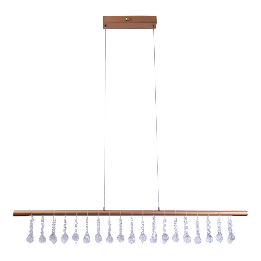 LED Pendelleuchte Nobilis l: ca. 100 cm - gold - LED, 23.6W, IP20