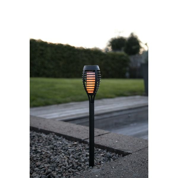 Solar Torch Flame Mini - IP44, Gelb, Dämmerungssensor, 24 Stück im Display
