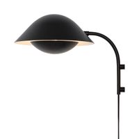 Freya , Wandleuchte, Schwarz - E14, IP20, max.40W