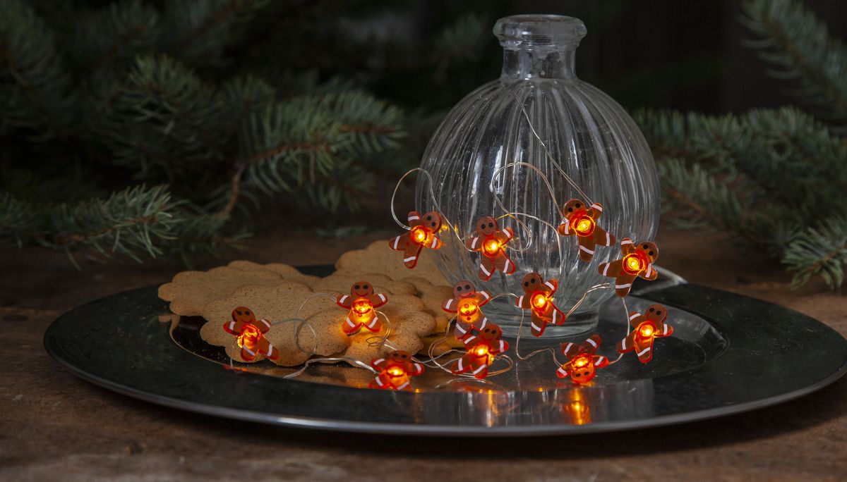 Lichterkette Dew Drop - IP20, Warmweiss, 12 LED