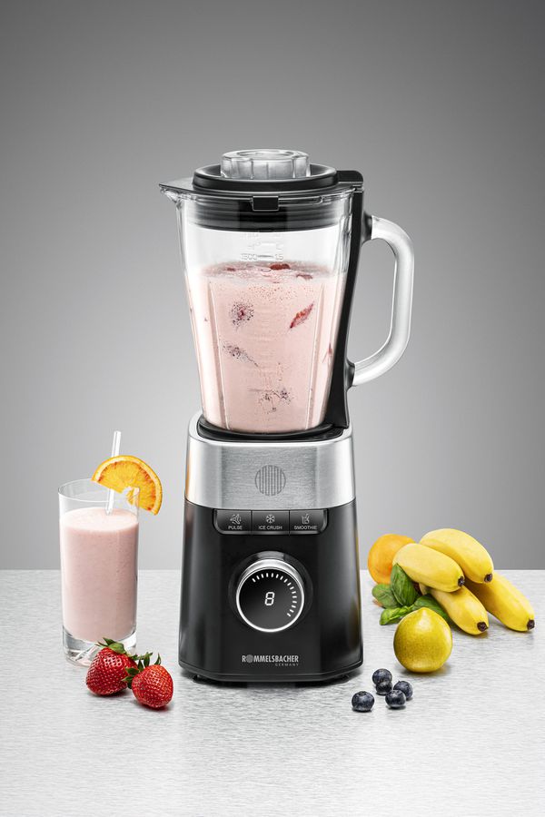 STANDMIXER MX 1260 - Standmixer, Glas/Edelstahl/schwarz, 1200W