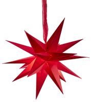 Papierstern December - IP20, Rot