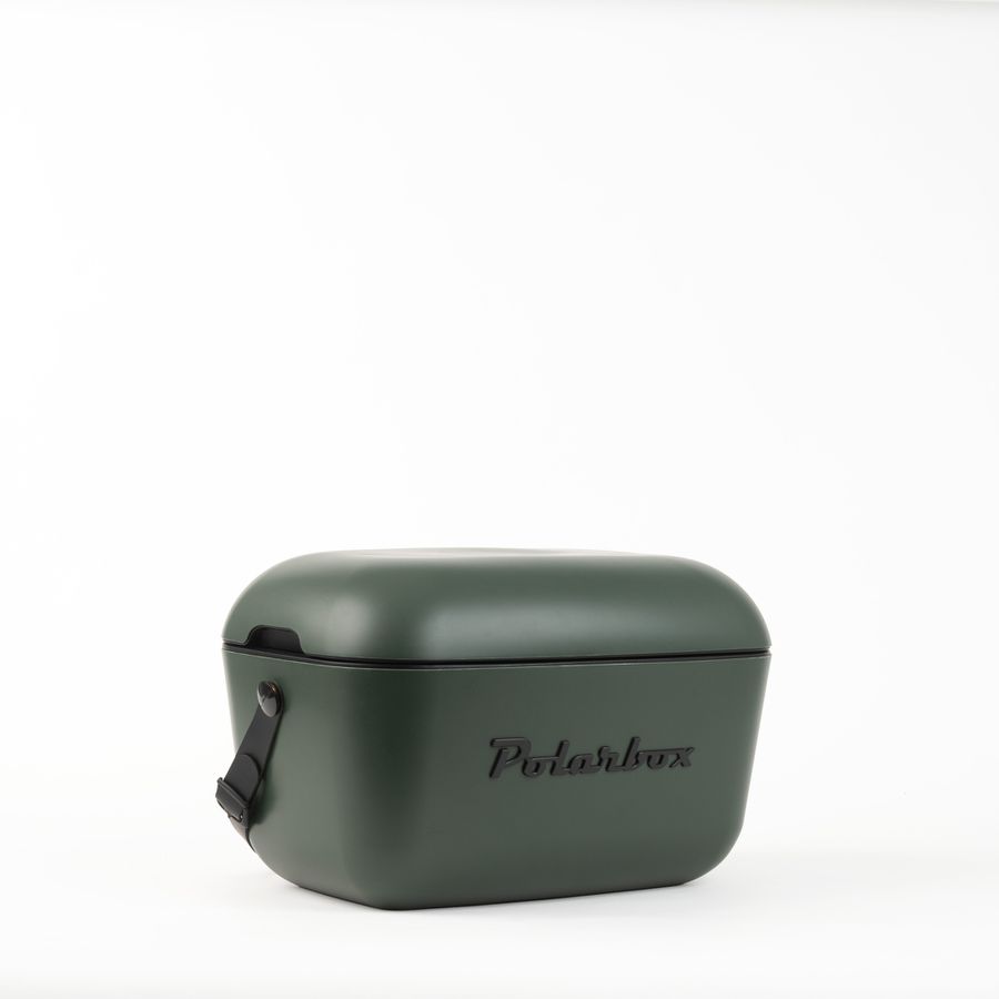 Polarbox Retro Cooler Waldgrün - Schwarz 20l - Kühlbox, 20l, Vintage Design