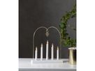 Kerzenständer Glossy Bow - IP20, Neutralweiss, 5 LED's