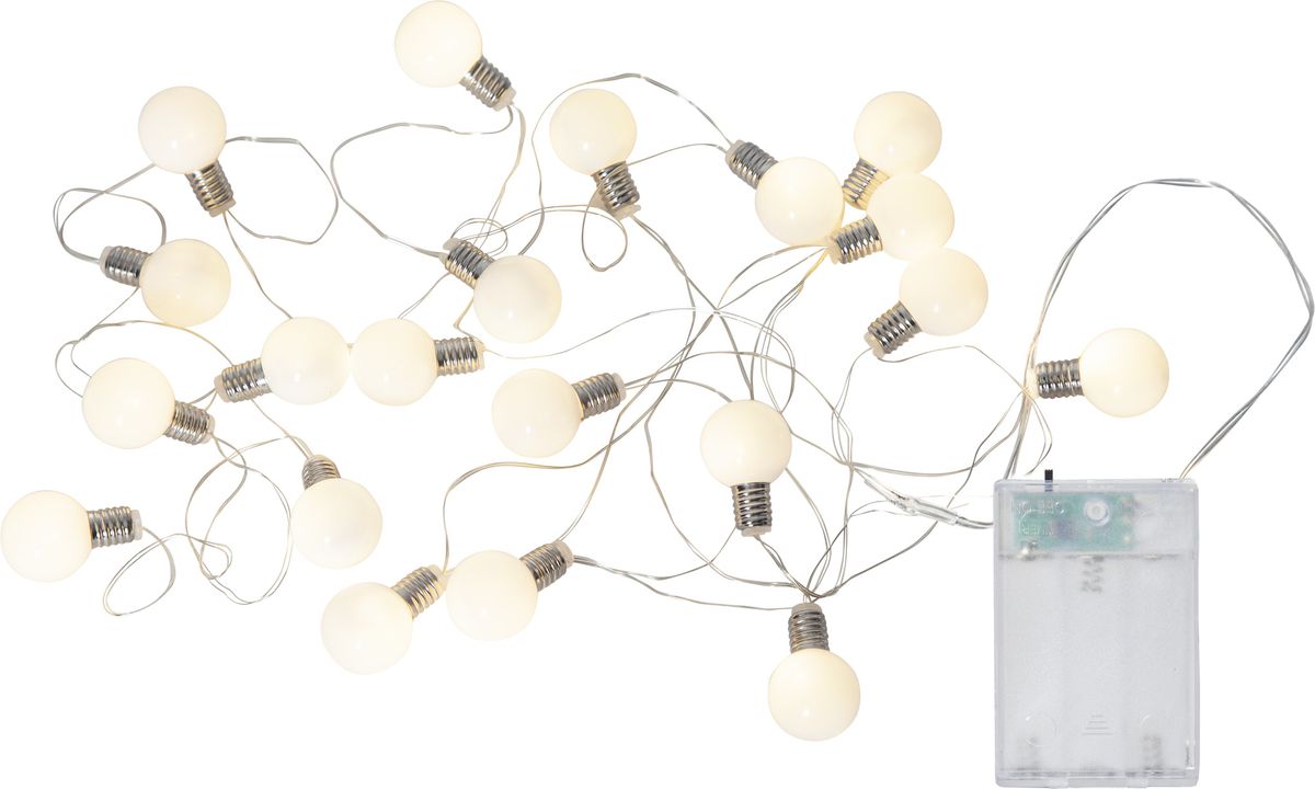 Lichterkette Mini Glow Batteriebetrieben - IP20, Warmweiss, 20 LED's, 300cm
