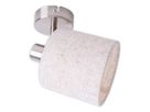 Wand-und Deckenleuchte MARON (1er Spot) - E14, max. 1x40W, IP20, nickel + weiss, nicht dimbar, exkl. Leuchtmittel, L=150mm, B=120mm, H=185mm