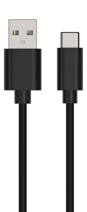 USB Typ-C Daten und Ladekabel 100 cm - USB Typ-C Daten und Ladekabel 100 cm, schwarzes Kabel