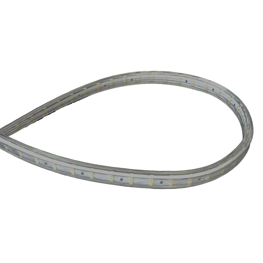 LED Lichtband Strip 50m, beidseitig, auf Kabeltrommel inkl. Anschlusskabel IP55 2-polig - 750W, 65000lm, 4000K, IP65, 120°, CRI >80, transparent, kürzbar, ON/OFF, L=50000mm, B=15.5mm, H=7mm