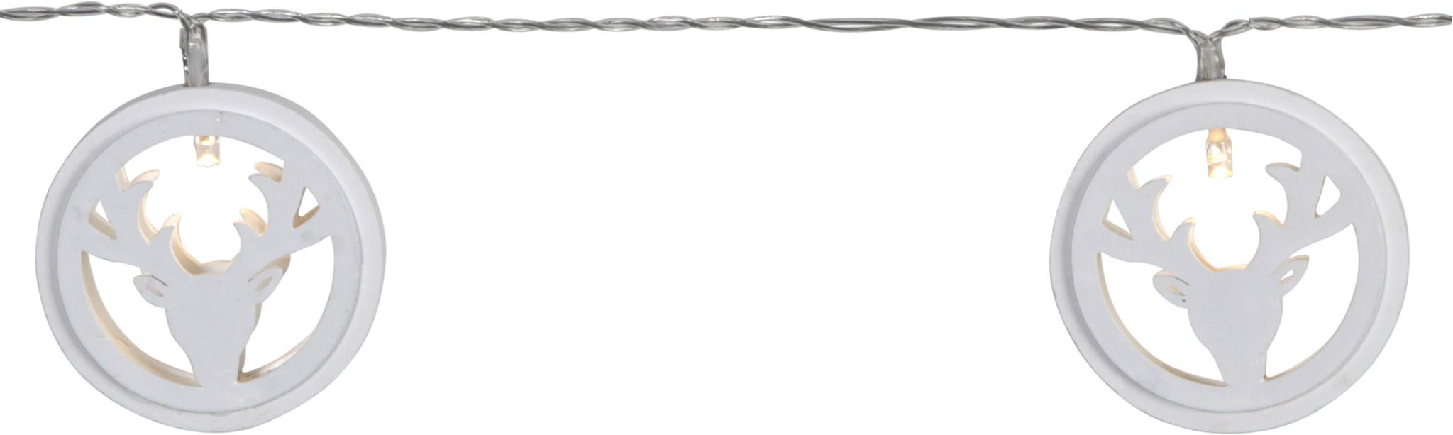 Lichterkette Woodworks - IP20, Warmweiss, 10 LED
