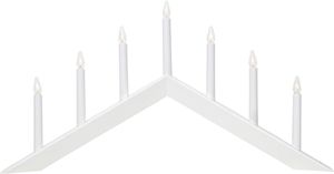 Kerzenleuchter Arrow - IP20, Weiss, Warmweiss