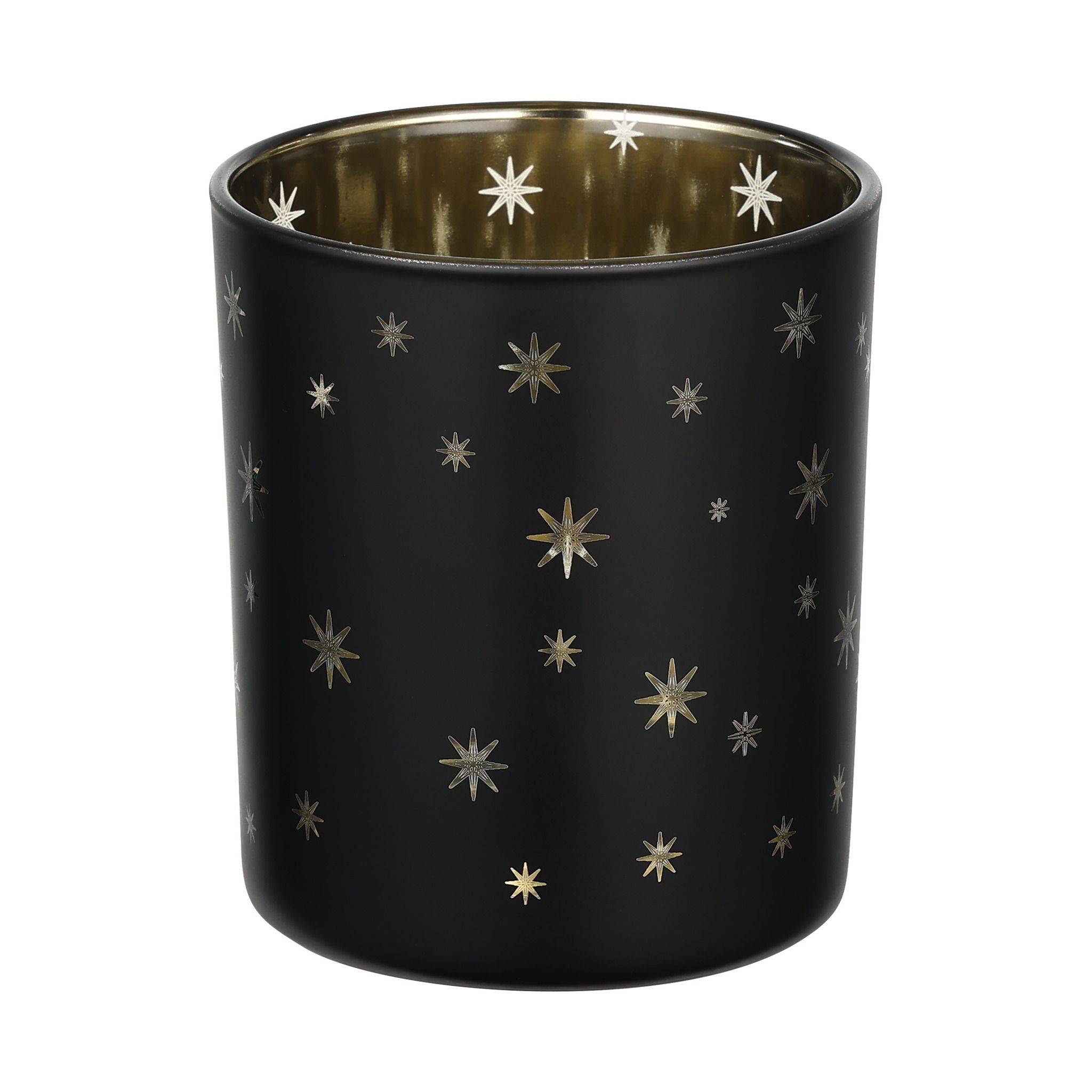 TEELICHTHALTER SW/GOLD Ø70 H-80 LUKUT - TEELICHTHALTER SW/GOLD Ø70 H-80 LUKUT