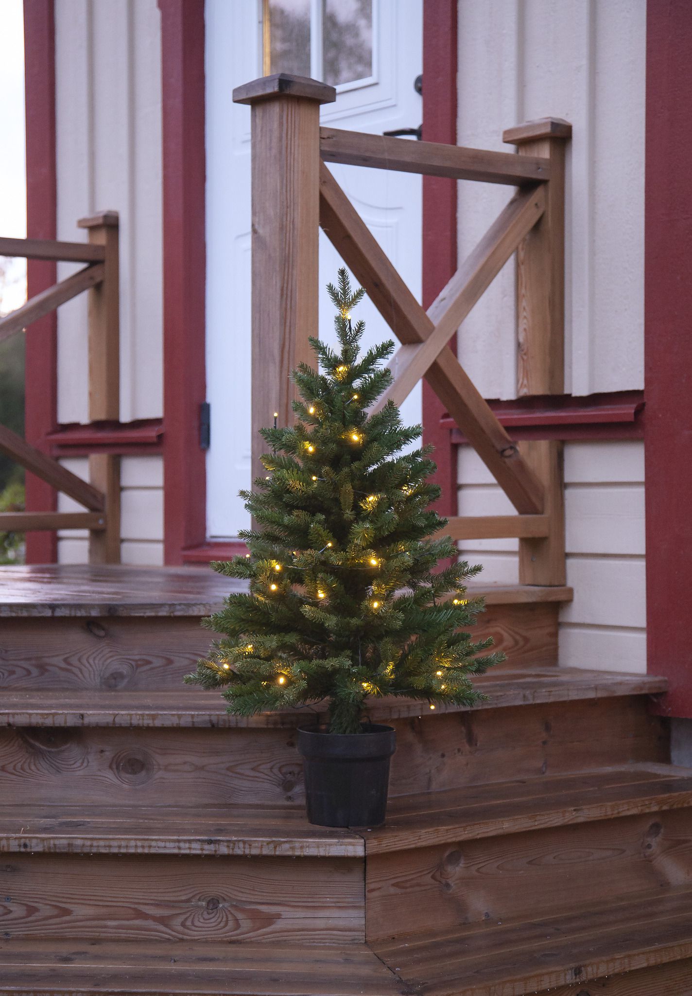 Künstlicher Weihnachtsbaum  Byske - grün, 40 LED's, 90cm Höhe