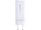 67W GaN 2-Port Fast Charger integr. USB-C Cable - Out: USB-C / USB-A: 67W PD, integriertes 70cm USB-C Kabel, weiss